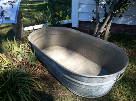 Galvanized Tub Large Galvanized Bath tub w handles Mini