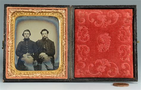 Lot 307: Civil War Union Brothers, Ambrotype | Case Auctions