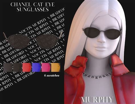 Chanel Cat Eye Sunglasses [Chanel Month - Day 7] - MURPHY x BRADFORD x NOCTIS | Sims 4 tsr, Sims ...