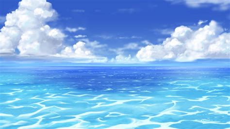 Anime Ocean Background