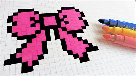 Handmade Pixel Art - How To Draw hair Tie #pixelart - YouTube