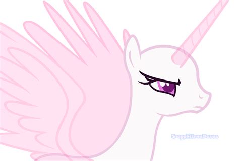 MLP Base #30 Angry alicorn by MalachiteBases on DeviantArt