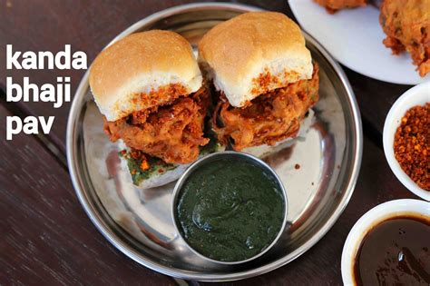 kanda bhaji pav recipe | onion bhaji pav | mumbai style kanda bajji pav