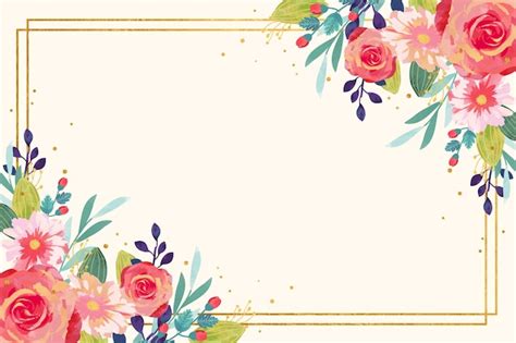 Free Vector | Watercolor floral background