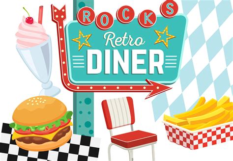 50s Diner Graphic by DIPA Graphics · Creative Fabrica