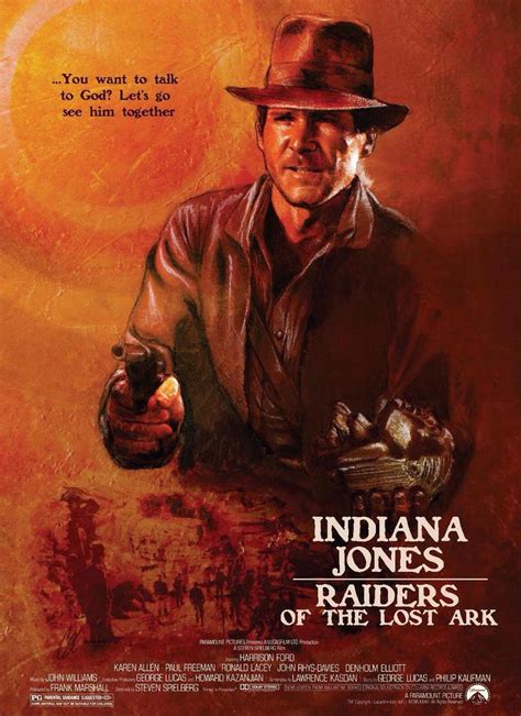 "Raiders of the Lost Ark" poster art (not my artwork and not sure who artist is, but if anybody ...