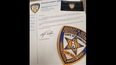 Chisago County Sheriff sends patch to Kansas boy whose father died in ...