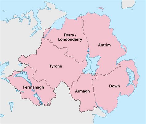 Northern Ireland Map Counties | secretmuseum