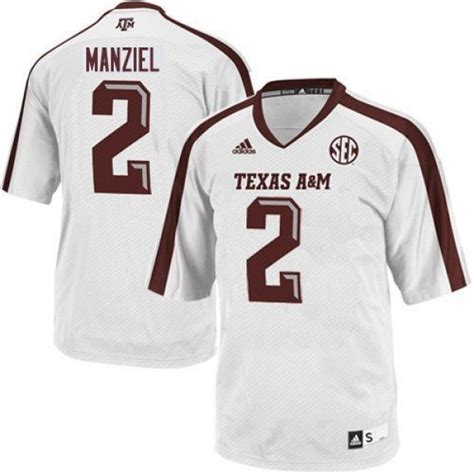 Shop Johnny Manziel Texas A&M Aggies #2 - White Football Jersey at the ...