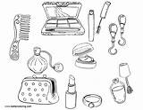 Collection Of Makeup Coloring Pages  Free Printable sketch template