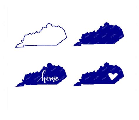 Kentucky State Outline Svg Cuttable