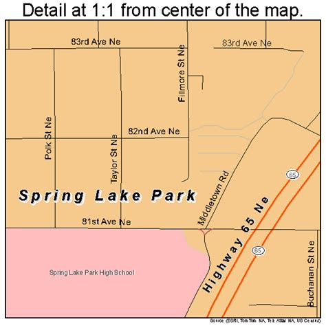 Spring Lake Park Minnesota Street Map 2761996