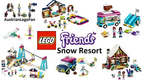 All Lego Friends Snow Resort Sets Compilation/Collection Speed Build - YouTube