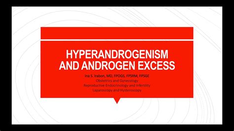 Hyperandrogenism - YouTube