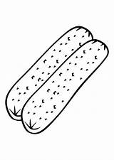 Coloring Page sausage  Free Printables Img 10104 sketch template