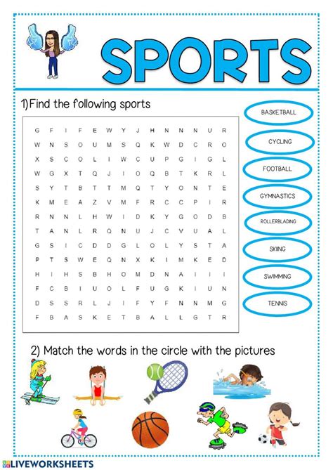 Sports online worksheet for TERCERO DE PRIMARIA. You can do the ...