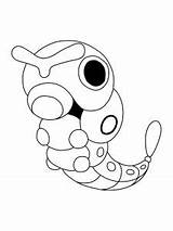 Pokemon Caterpie coloring pages  Free Printable sketch template