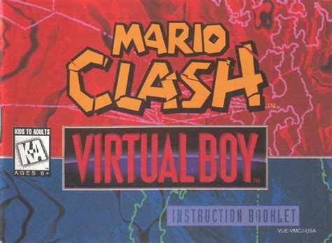 Mario Clash (1995) Manuals « Planet Virtual Boy