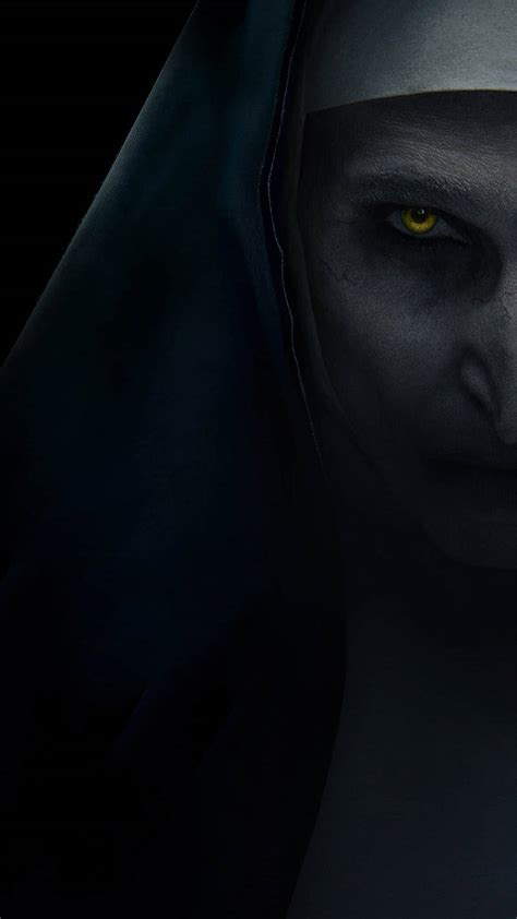 Download Demon Nun Valak Horror Phone Wallpaper | Wallpapers.com