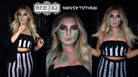 Beetlejuice Makeup Tutorial - YouTube