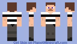 Prisoner Steve | Minecraft Minecraft Skin