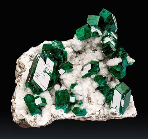 Dioptase crystals from the Tsumeb Mine, Otjikoto Region, Tsumeb, Namibia | Minerals and ...