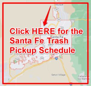 Santa Fe Trash Schedule 2025 (Bulk Pickup, Holidays, Maps)