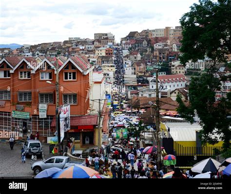 The vibrant city center in Antananarivo, Madagascar Stock Photo - Alamy