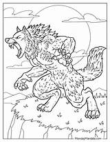 20 Werewolf Coloring Pages Free PDF Printables sketch template