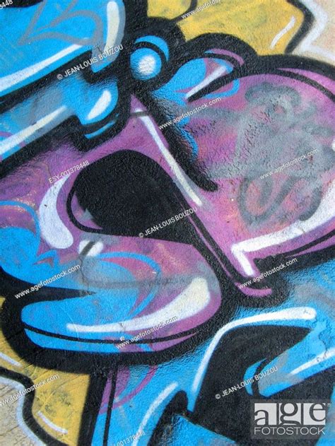 3d letter wall graffiti detail, Stock Photo, Picture And Low Budget ...