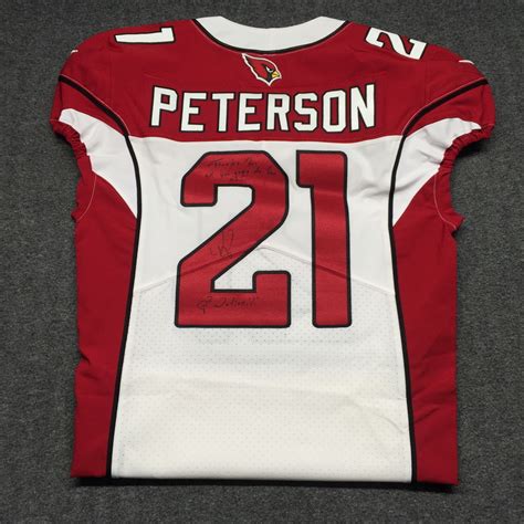 STS - Cardinals Patrick Peterson Signed and Game Issued Jersey (November 5, 2017) Size 40 ...