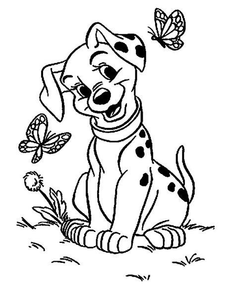 Disney Coloring Sheets For Kids: 101 Dalmatians Coloring Pages