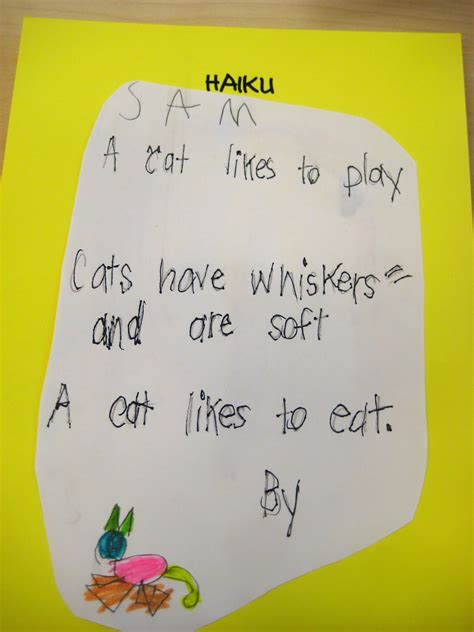 Ms. Liebel's Classroom: Poetry Unit: Haiku Poem