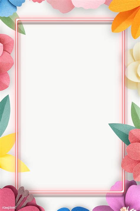 Colorful and tropical floral frame transparet png | premium image by rawpixel.com / nunny ...