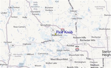 Pine Knob Ski Resort Guide, Location Map & Pine Knob ski holiday accommodation