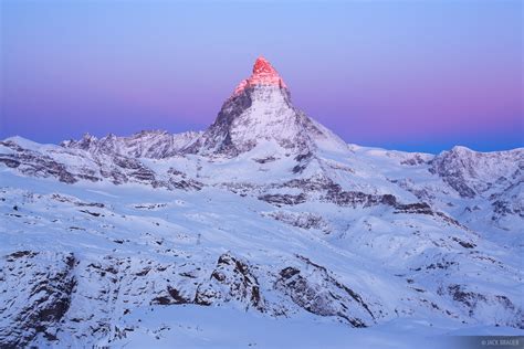 Matterhorn Alpenglow | Pennine Alps, Switzerland | Mountain Photography by Jack Brauer