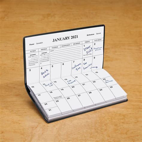 Pocket Calendar Template