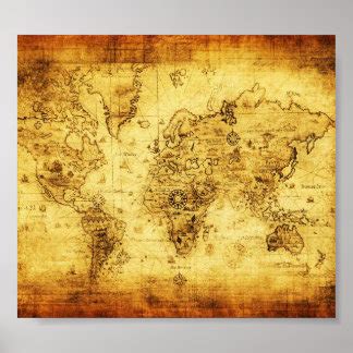 Old World Maps Posters | Zazzle