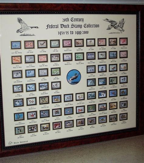 Ducks Unlimited Framed Print - 20th Century Federal Duck Stamp Collection | #1790743999