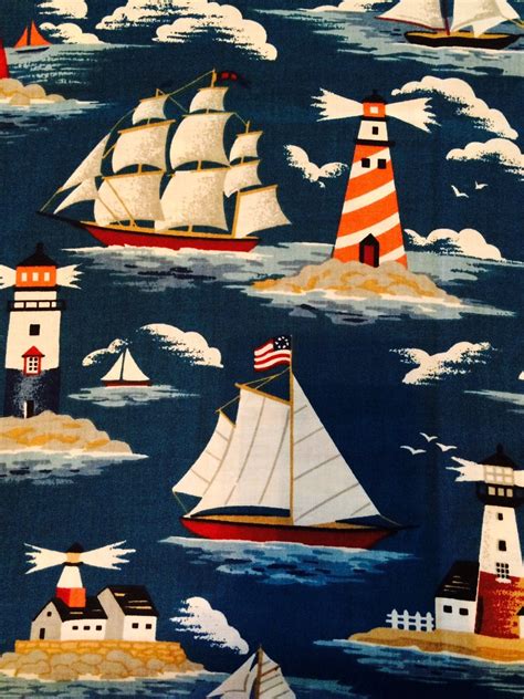 Nautical Themed Fabric