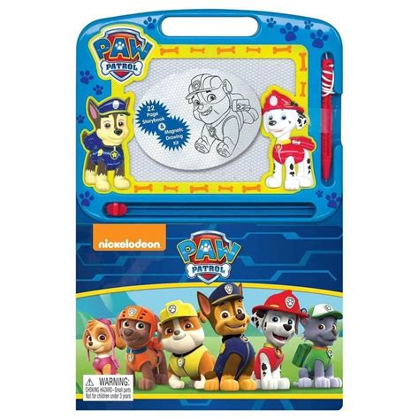 Paw Patrol Learning Book with Magnetic Drawing Pad-Toy Universe Drawing ...