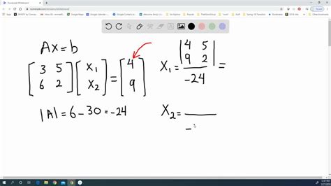 SOLVED:Use the determinant of the coefficient mat…