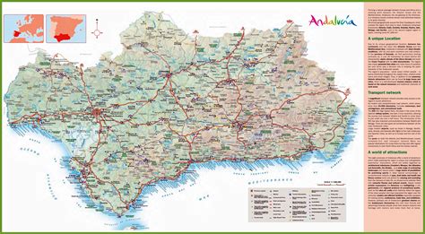 Large Andalusia Maps for Free Download and Print | High-Resolution and ...