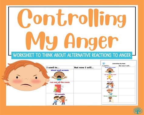 Controlling my Anger Worksheet | Made By Teachers