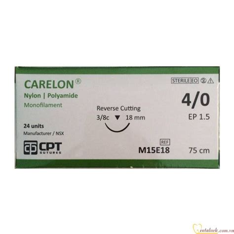 Chỉ khâu 4.0 CARELON Nylon Polyamide - Vật liệu nha khoa