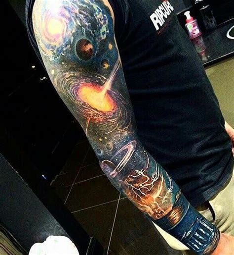 Realistic Space Tattoo