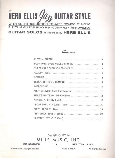 Gary Deacon - Solo Guitarist: The Herb Ellis Jazz Guitar Style - 1963