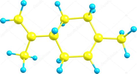 Limonene molecular structure isolated on white — Stock Photo © olla.davies #121315678