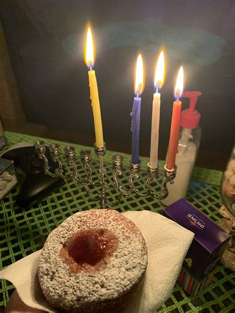 Got my hands on a sufganiyah today : r/Judaism