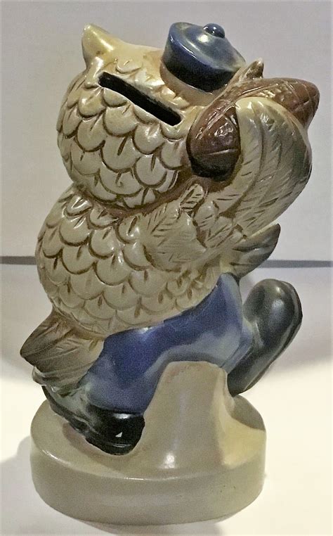 Lot Detail - VINTAGE RICE OWLS MASCOT BANK